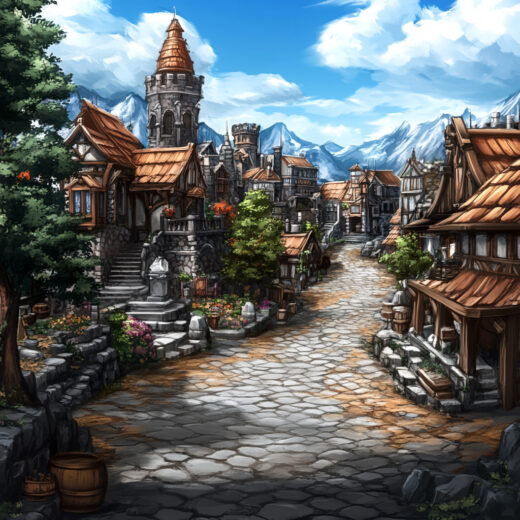 sref 317 | a town