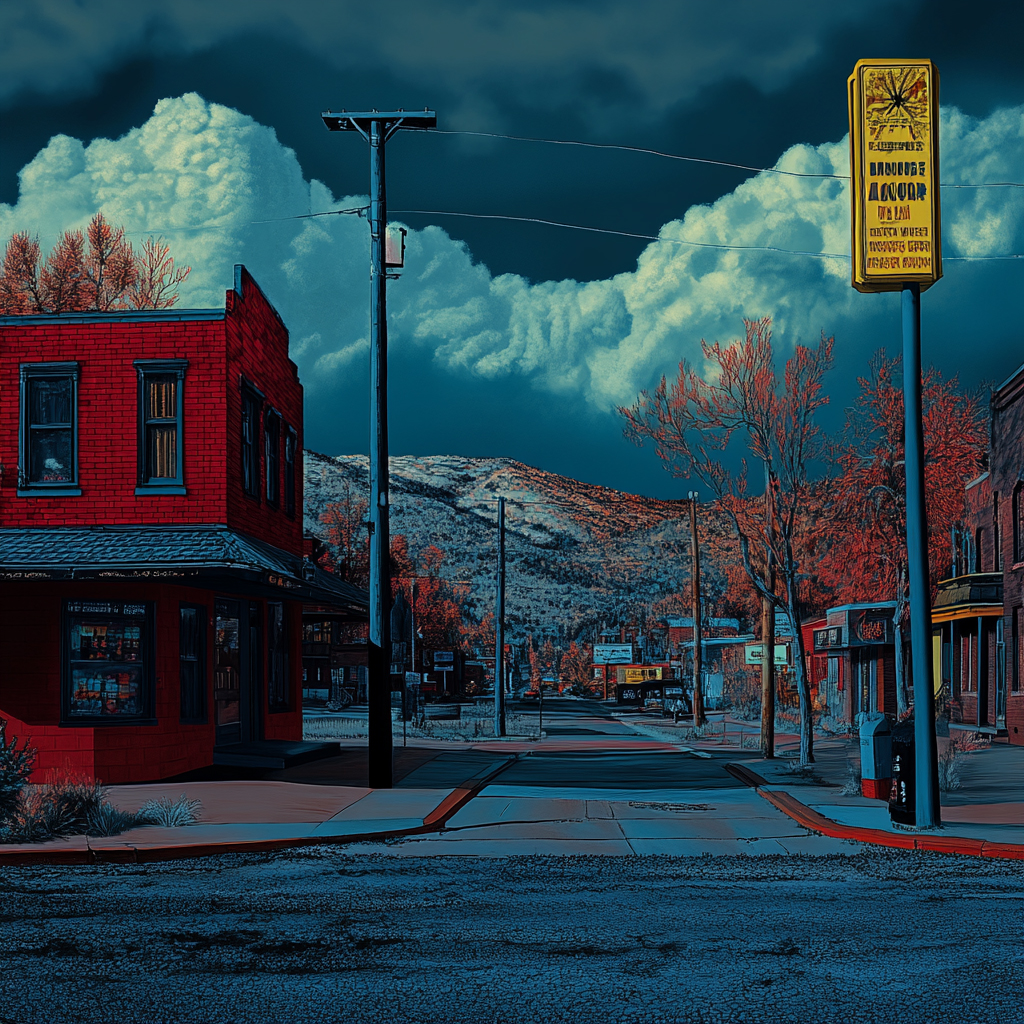 sref 320 | a town