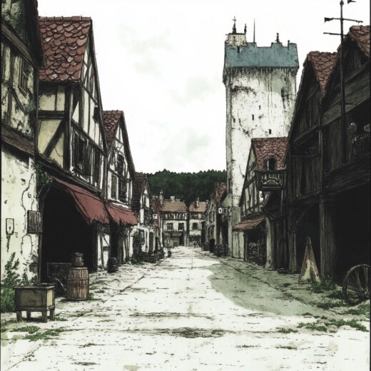 sref 324 | a town