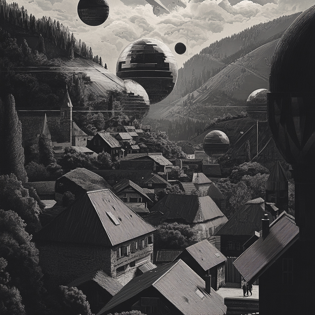 sref 353 | a town