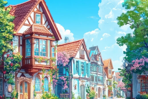 sref 355 | a town