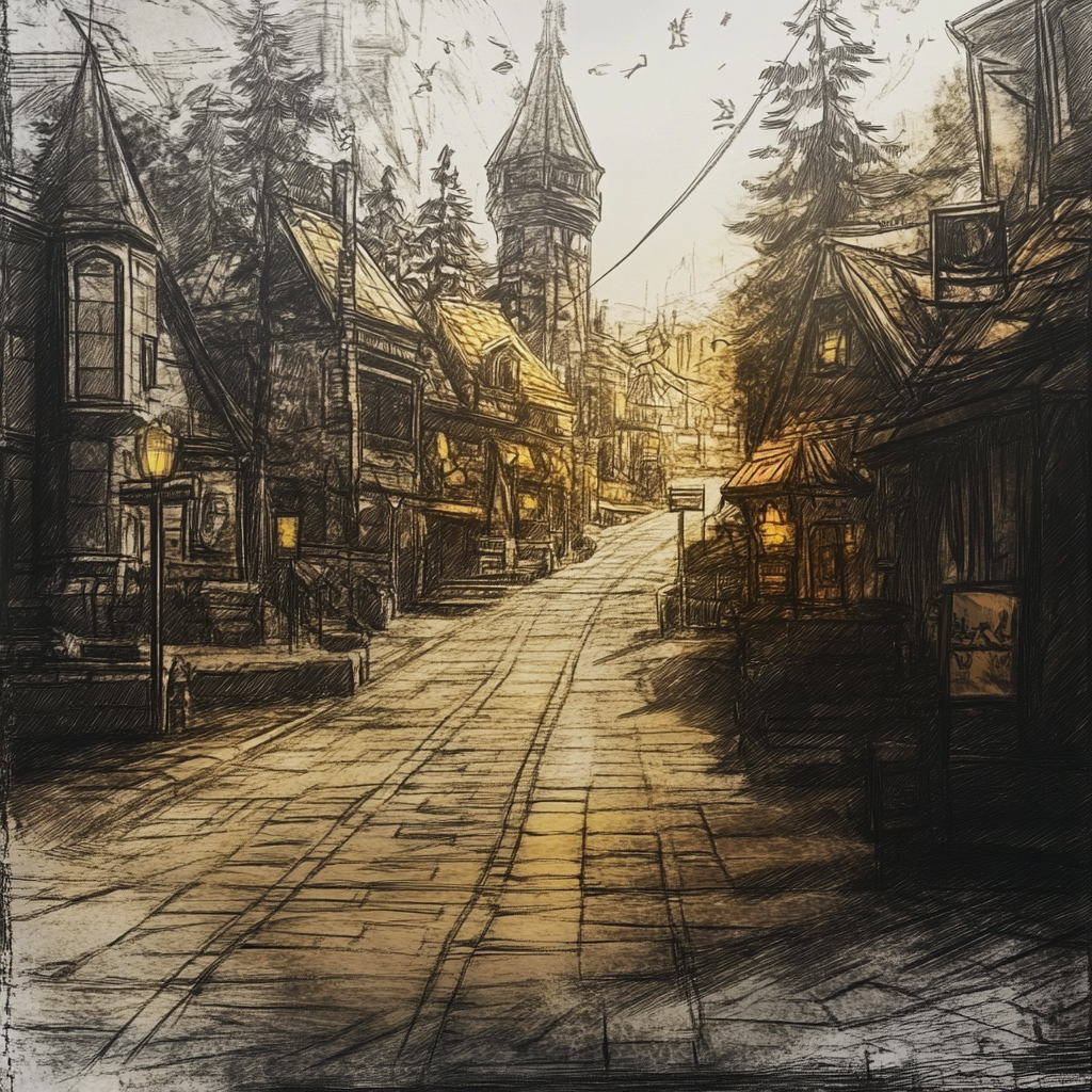 sref 366 | a town