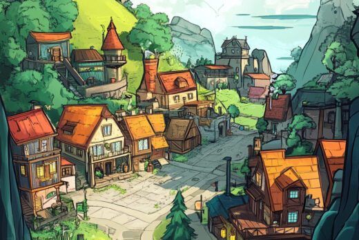 sref 367 | a town