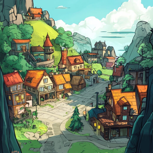 sref 367 | a town