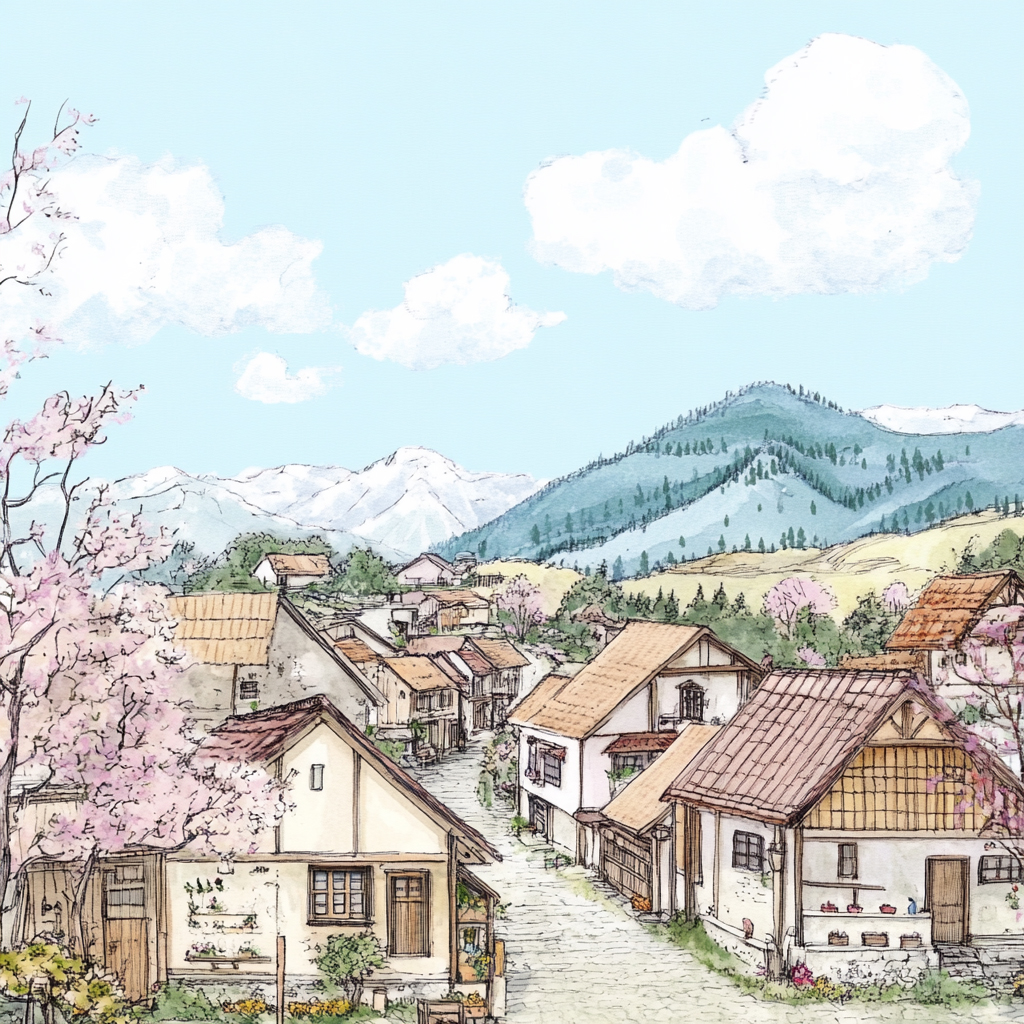 sref 376 | a town