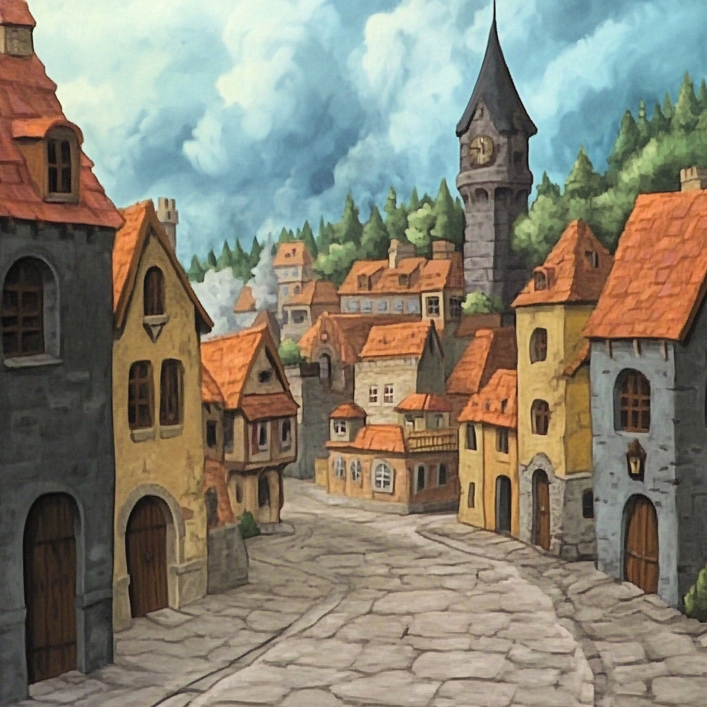 sref 377 | a town