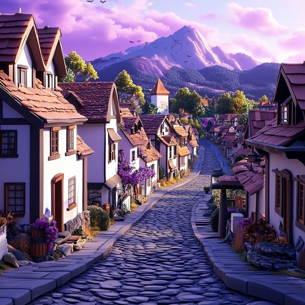 sref 380 | a town