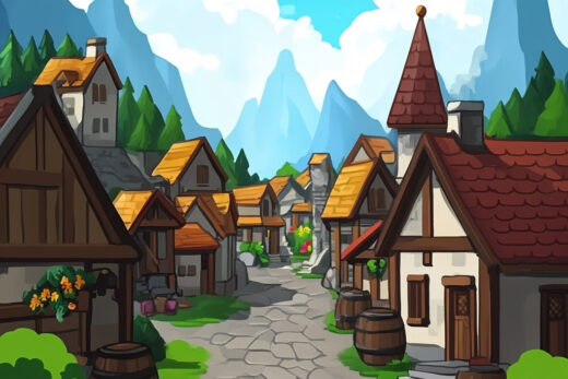 sref 396 | a town