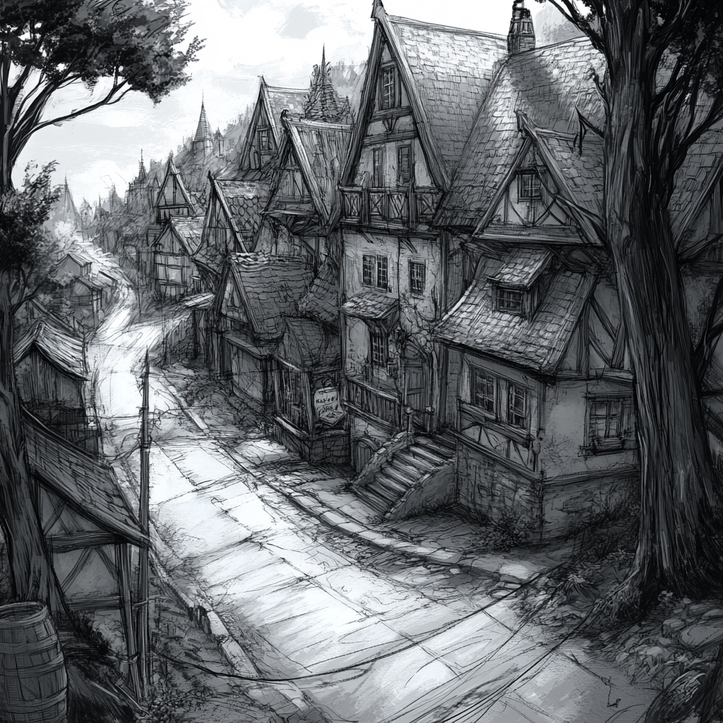 sref 397 | a town