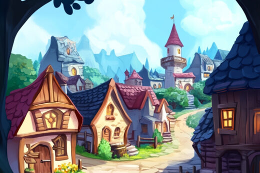 sref 399 | a town