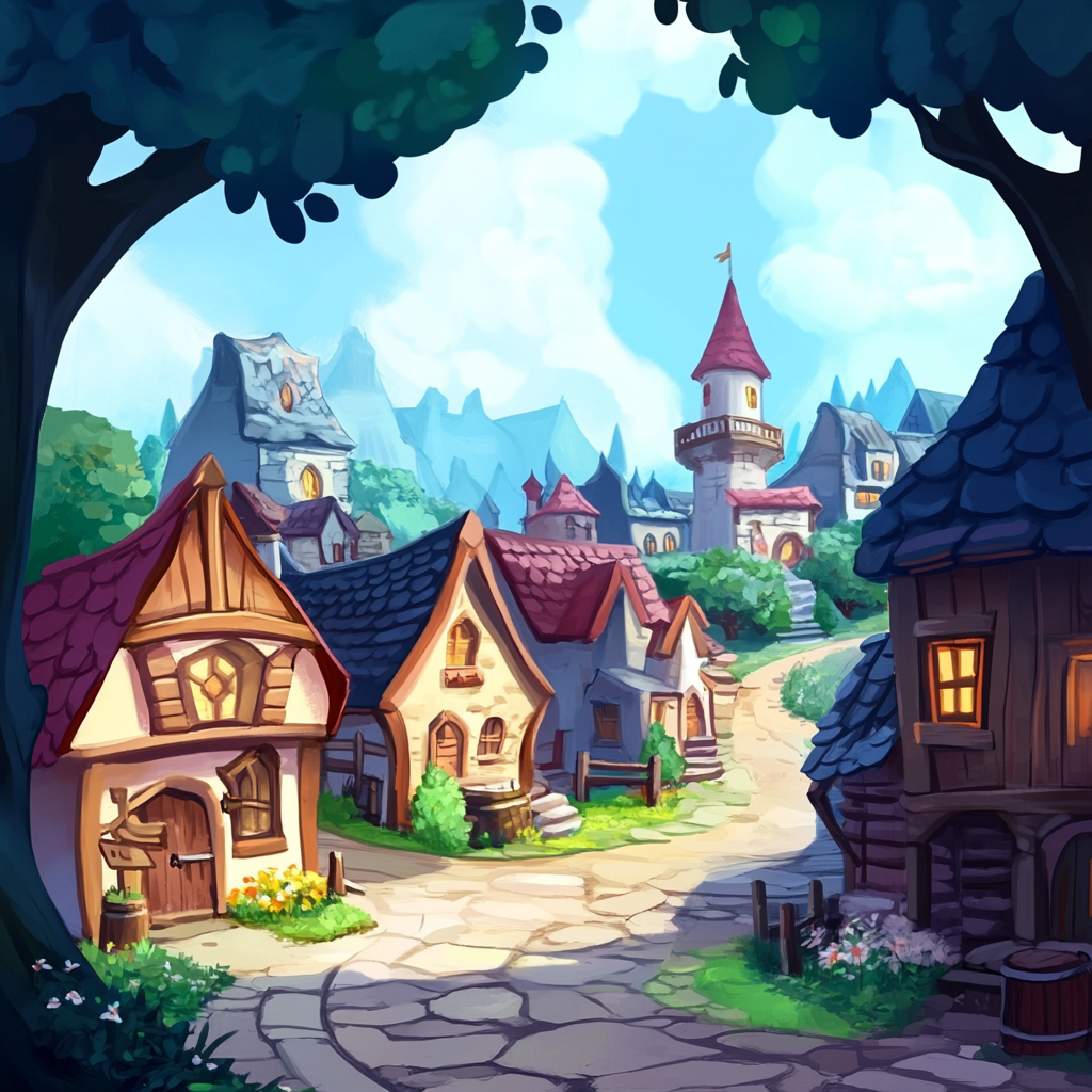 sref 399 | a town