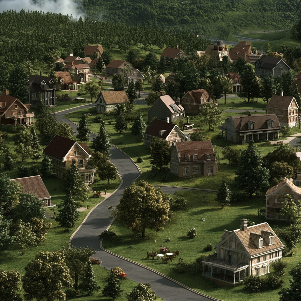 sref 403 | a town