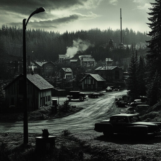 sref 411 | a town