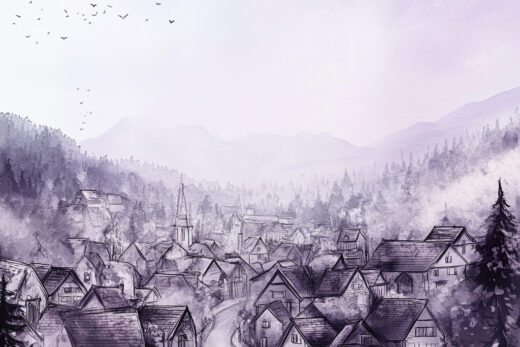 sref 412 | a town