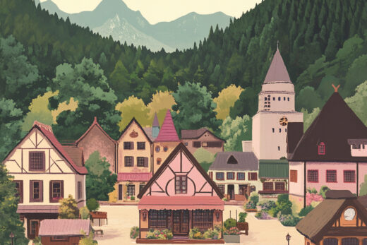 sref 414 | a town