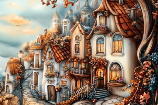 sref 422 | a town