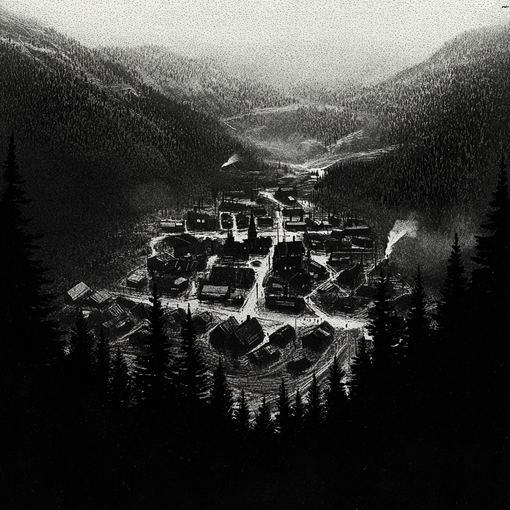 sref 424 | a town