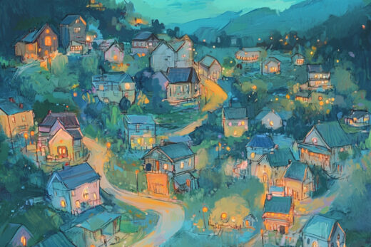 sref 432 | a town