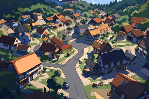 sref 436 | a town
