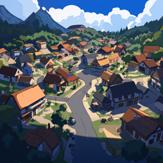 sref 436 | a town