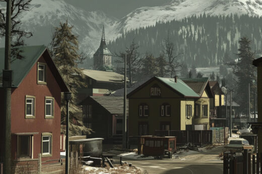 sref 439 | a town