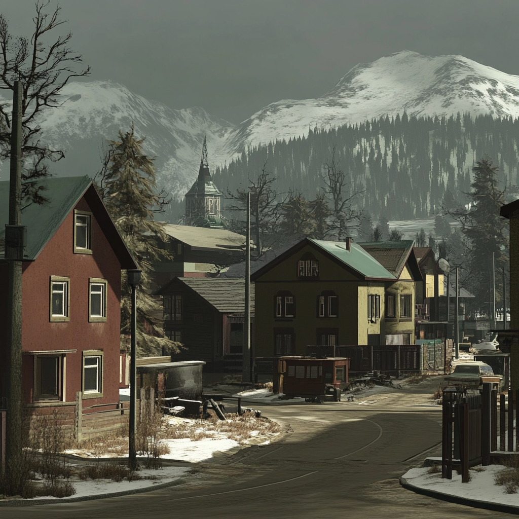 sref 439 | a town