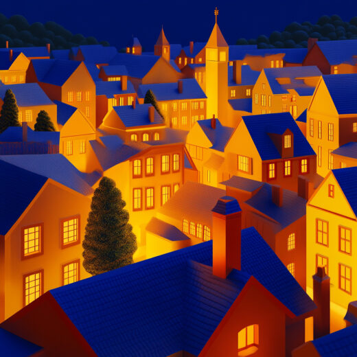 sref 440 | a town