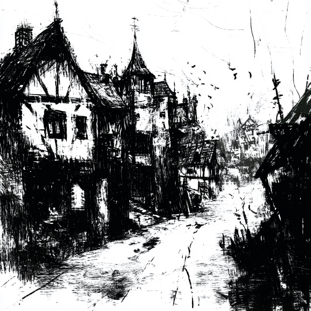 sref 441 | a town