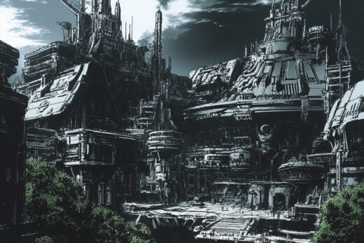 sref 443 | a town