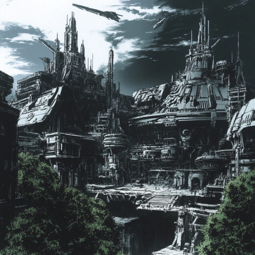 sref 443 | a town