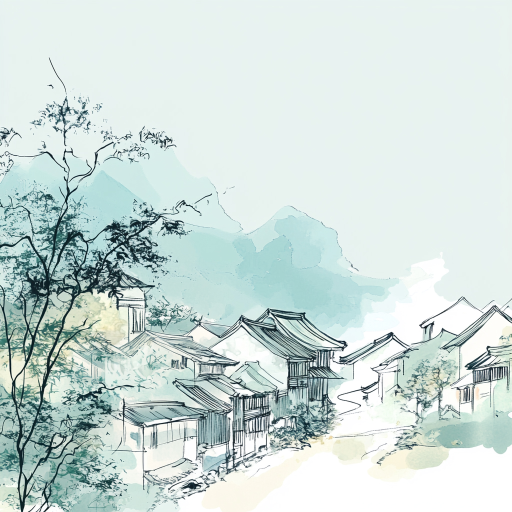 sref 444 | a town