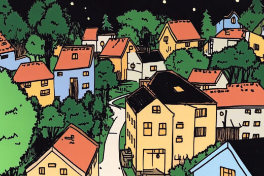 sref 447 | a town