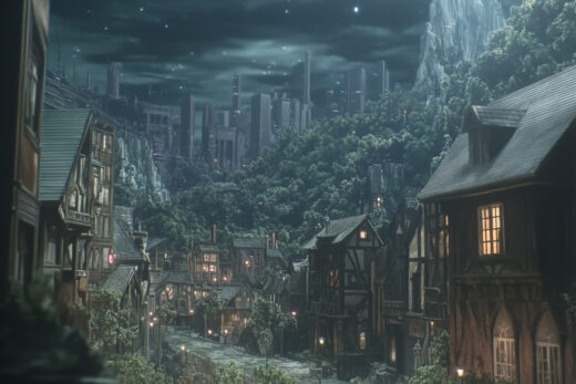 sref 448 | a town