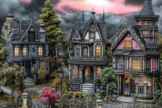 sref 450 | a town