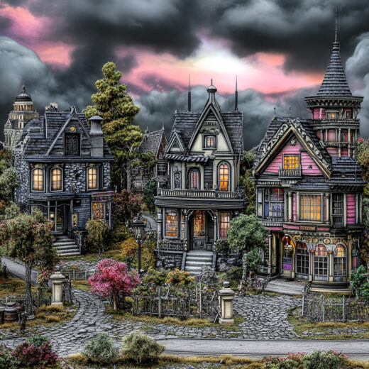 sref 450 | a town