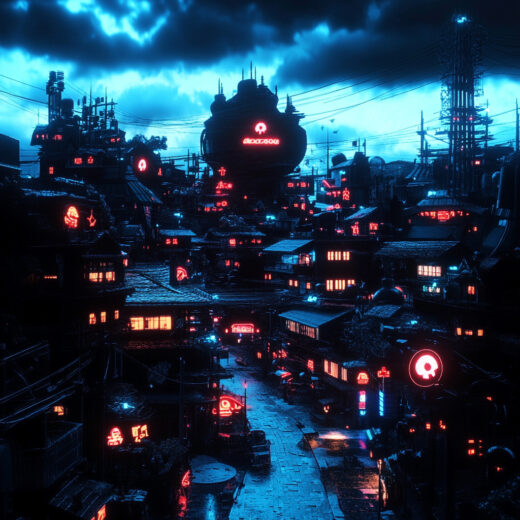 sref 457 | a town