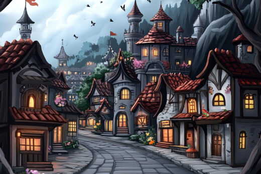 sref 474 | a town