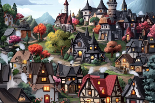 sref 474 | a town