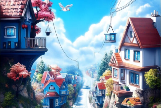 sref 477 | a town