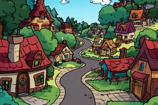 sref 484 | a town