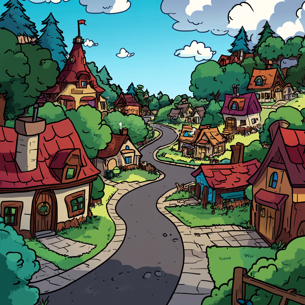 sref 484 | a town