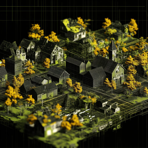 sref 487 | a town