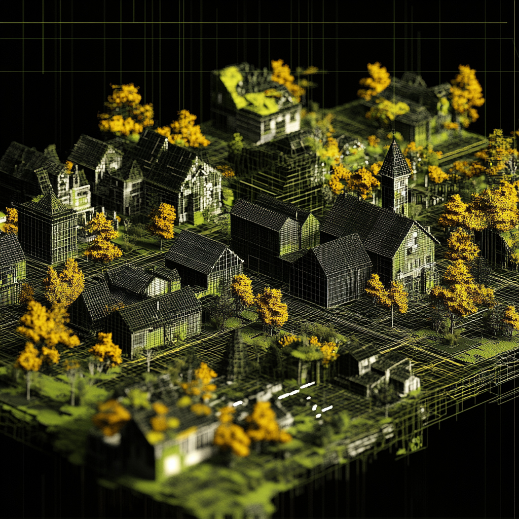sref 487 | a town