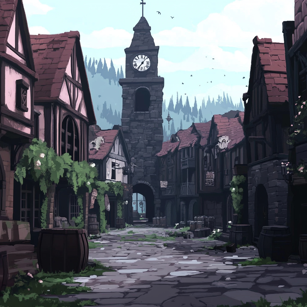 sref 489 | a town