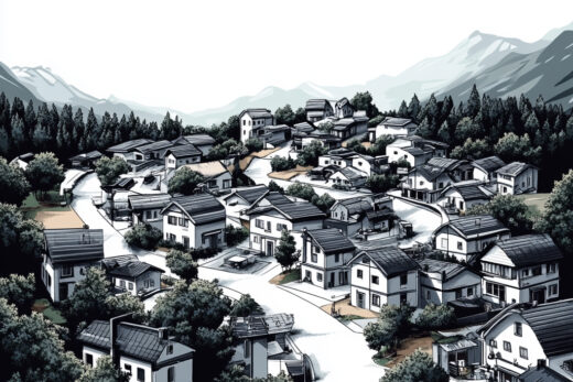 sref 48 | a town