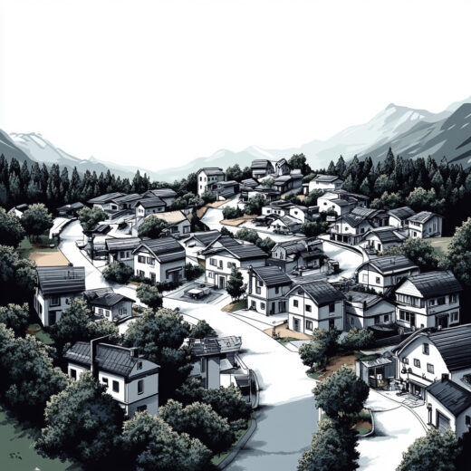 sref 48 | a town