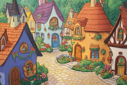 sref 491 | a town