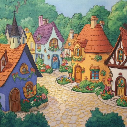 sref 491 | a town