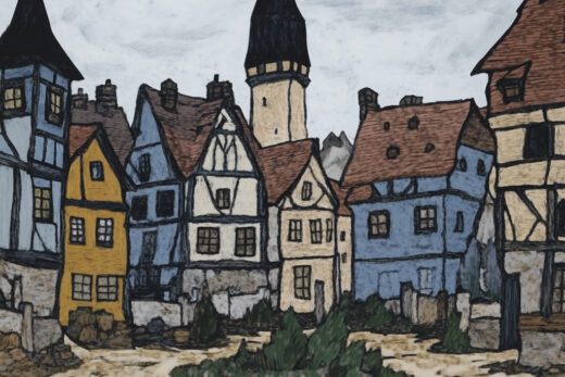 sref 497 | a town