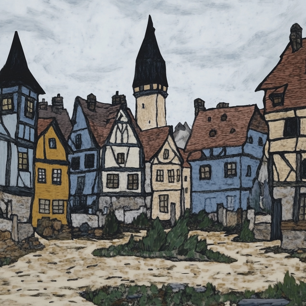 sref 497 | a town